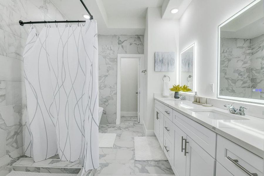 Furnished interior view inside a new home in , Houston (Image 8).