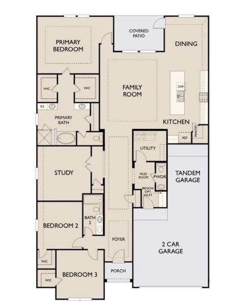 2D floor plan layout of this home in Cedar Pointe, Crosby, TX (Image 2). 2D floor plan layout of this home in Cedar Pointe, Crosby, TX (Image 2).