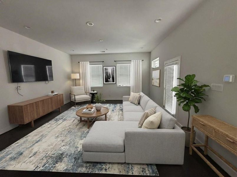 Furnished interior view inside a new home in , Houston (Image 17).