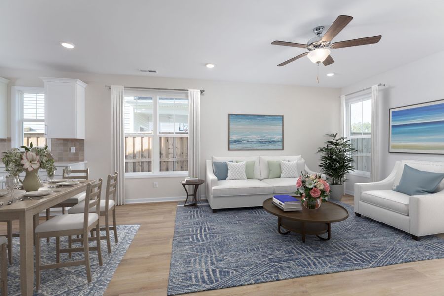 Furnished interior view inside a new home in Patriot’s Watch, Hampstead (Image 9).