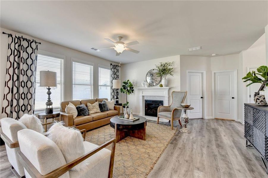 Furnished interior view inside a new home in , Auburn (Image 66).