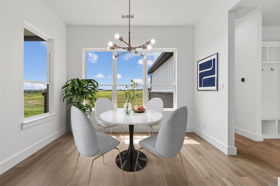 Furnished interior view inside a new home in , Greenville (Image 18).