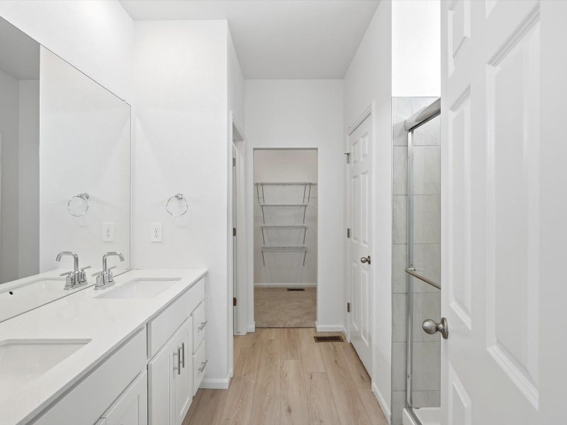 Furnished interior view inside a new home in Meridian Ranch, Peyton (Image 14).