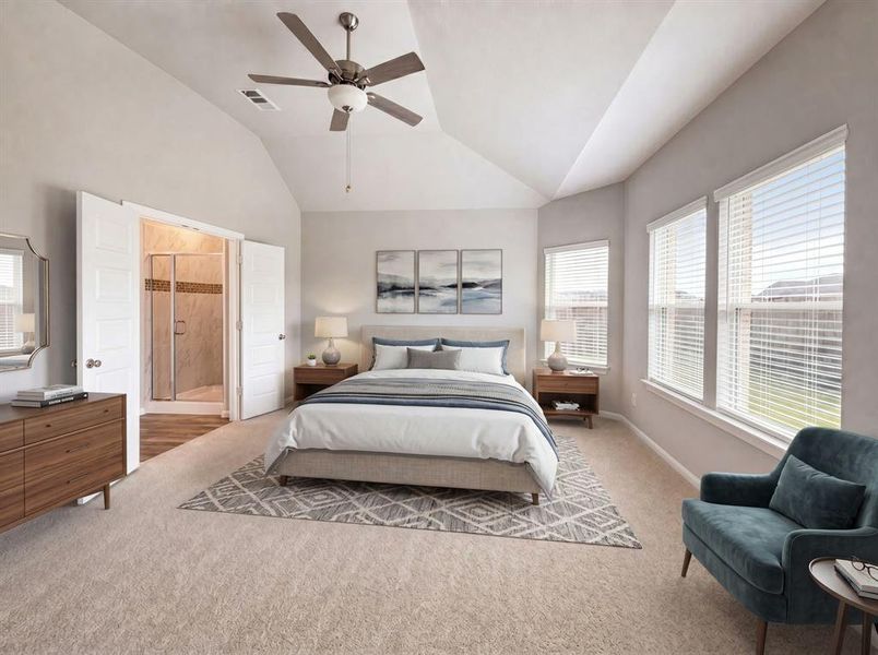 Furnished interior view inside a new home in Sagebrook, Denton (Image 13).