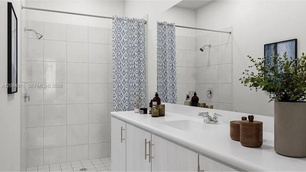 Furnished interior view inside a new home in Solstice, Miami (Image 3).