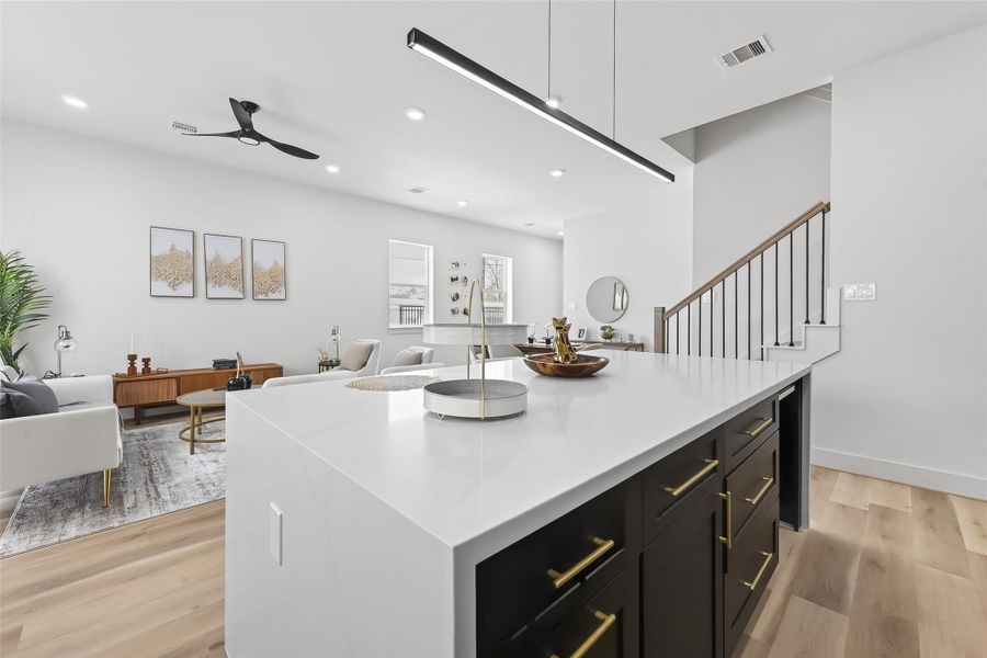 Furnished interior view inside a new home in , Houston (Image 11).