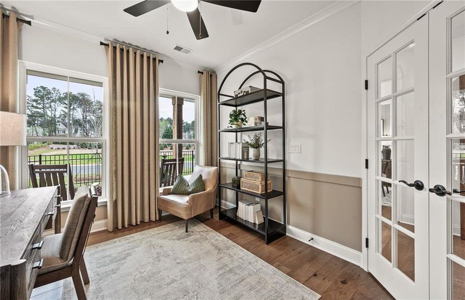 Furnished interior view inside a new home in Oakwood, Cumming (Image 31). Furnished interior view inside a new home in Oakwood, Cumming (Image 31).
