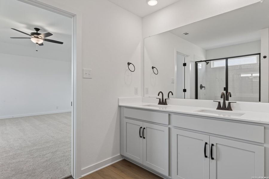 Furnished interior view inside a new home in Hennersby Hollow, San Antonio (Image 7).