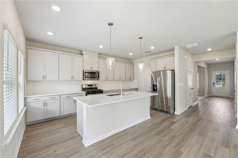 Furnished interior view inside a new home in Preserve at Mountain Creek, Pendergrass (Image 13).