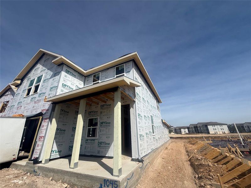 In-progress construction of a new home in Berry Creek Highlands, Georgetown, TX (Image 8).