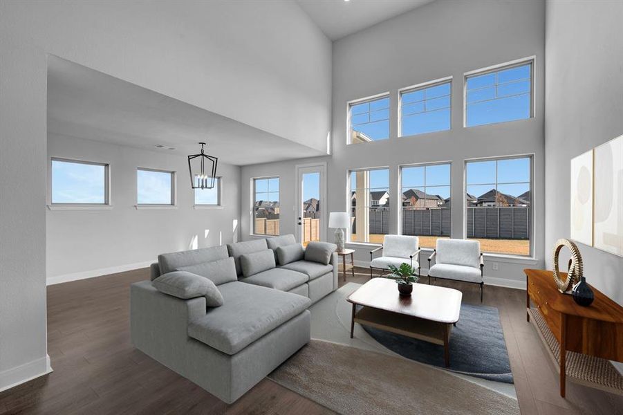 Furnished interior view inside a new home in Treeline, Justin (Image 11).