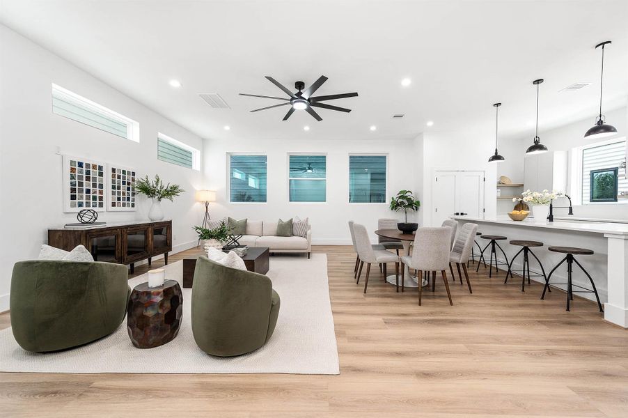 Furnished interior view inside a new home in , Houston (Image 32).
