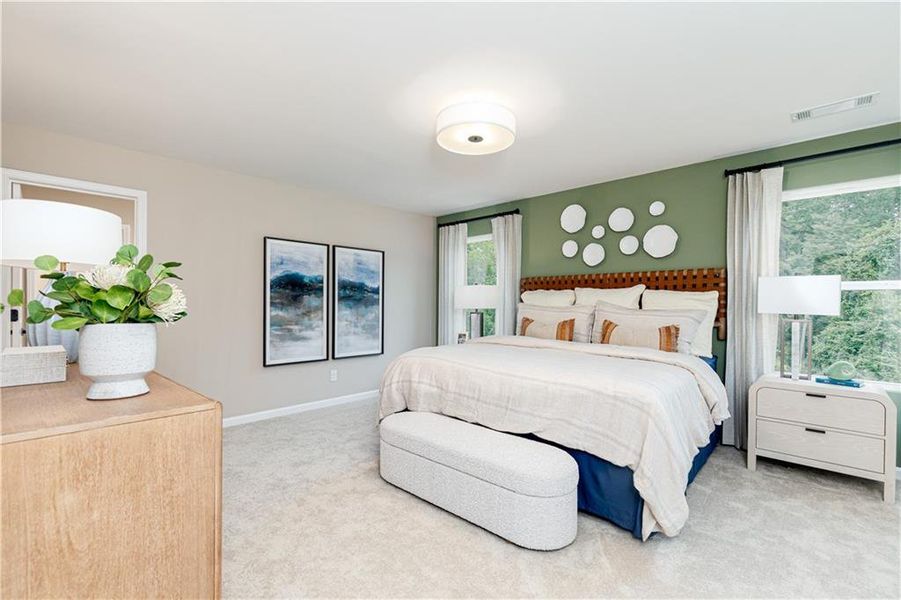 Furnished interior view inside a new home in Rhodes Glen, Lawrenceville (Image 38).