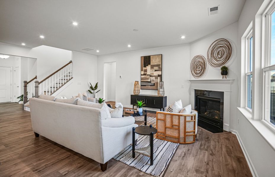 Furnished interior view inside a new home in Parkside Crossing, Charlotte (Image 35).