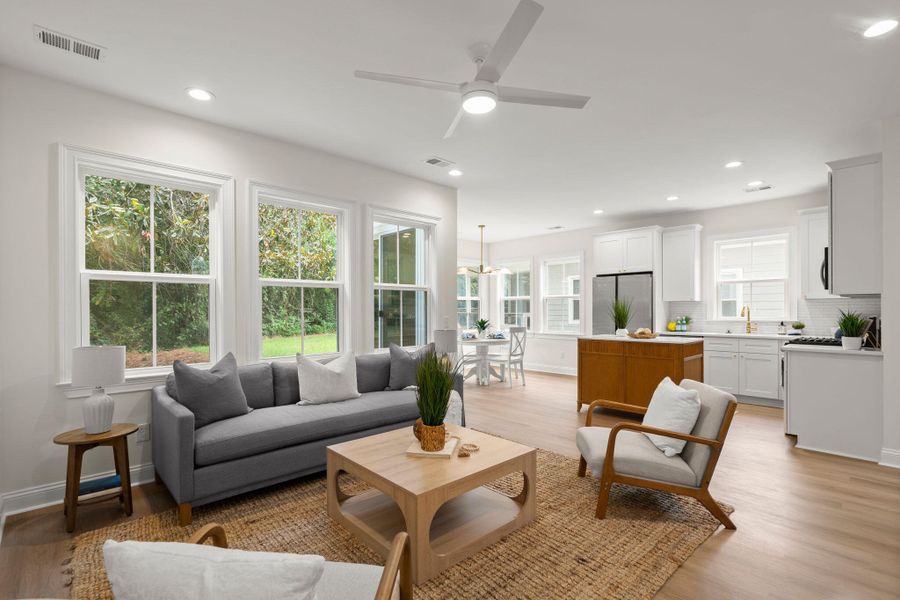 Furnished interior view inside a new home in , Charleston (Image 12).