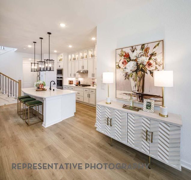 Furnished interior view inside a new home in Bridgeland, Cypress (Image 42).