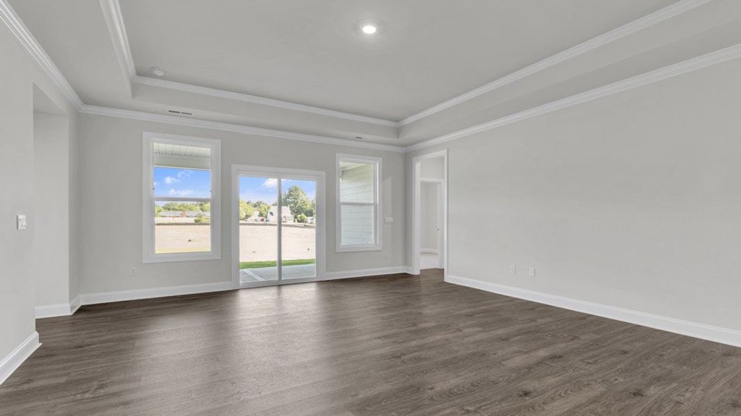 Representative unfurnished interior of a home built from the KATHRYN by D.R. Horton in Eagle Creek, Fuquay Varina (Image 8).