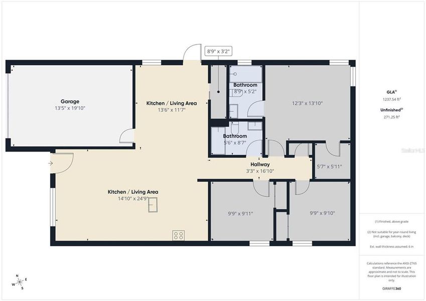 2D floor plan layout of this home in , Lakeland, FL (Image 5).