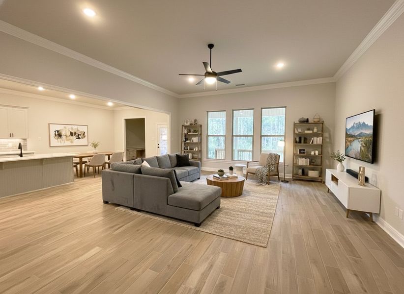 Front exterior of a new home in Iron Rock, Cantonment, FL, highlighting curb appeal (Image 4).