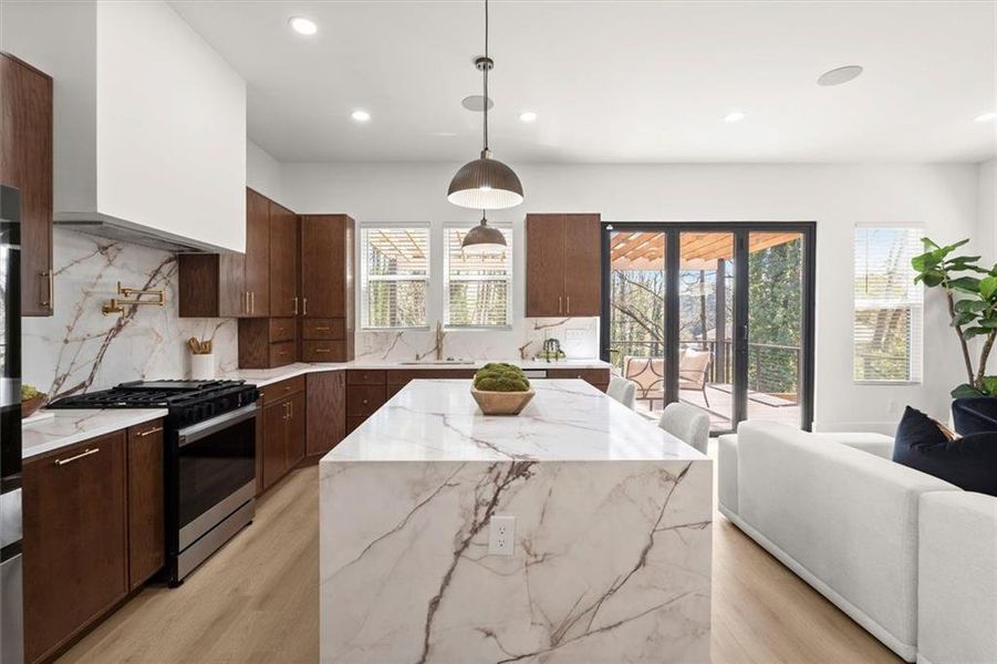 Furnished interior view inside a new home in , Atlanta (Image 19).