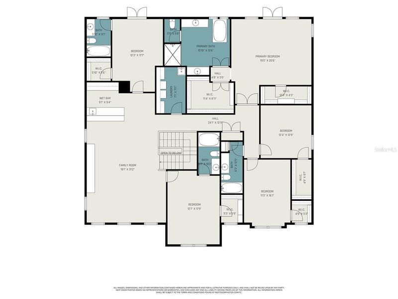 2D floor plan layout of this home in , Oviedo, FL (Image 6).