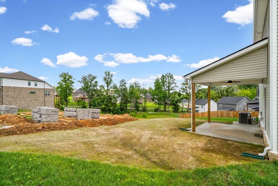 Exterior details and patio area of a home in New Hope Estates, Clarksville (Image 3).