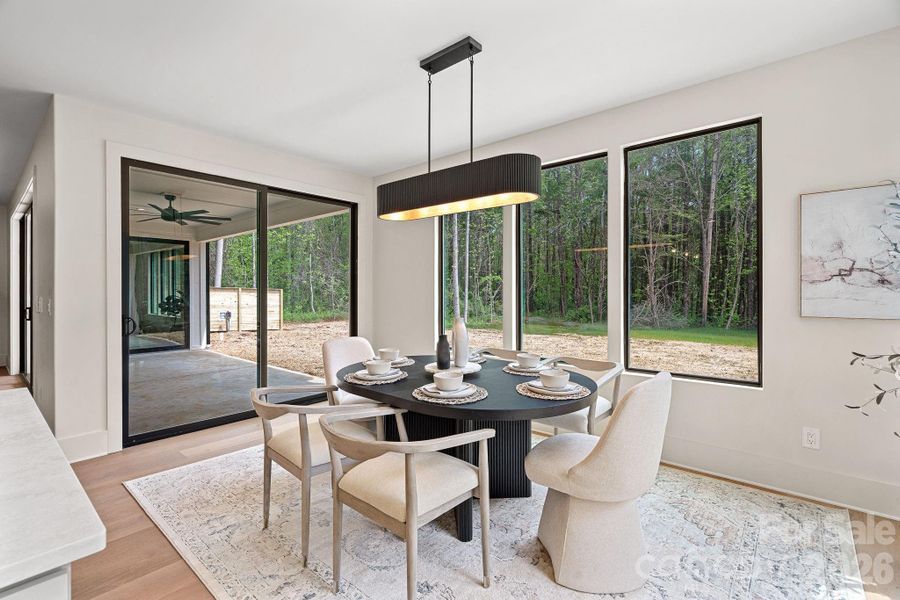 Dining area out to patio Dining area out to patio