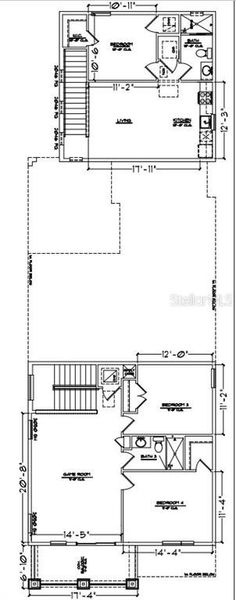 2D floor plan layout of this home in Laureate Park, Orlando, FL (Image 6).
