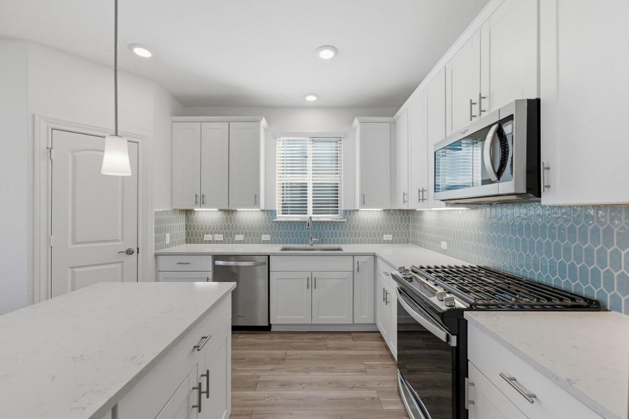 Furnished interior view inside a new home in East Parke, Austin (Image 10). Furnished interior view inside a new home in East Parke, Austin (Image 10).