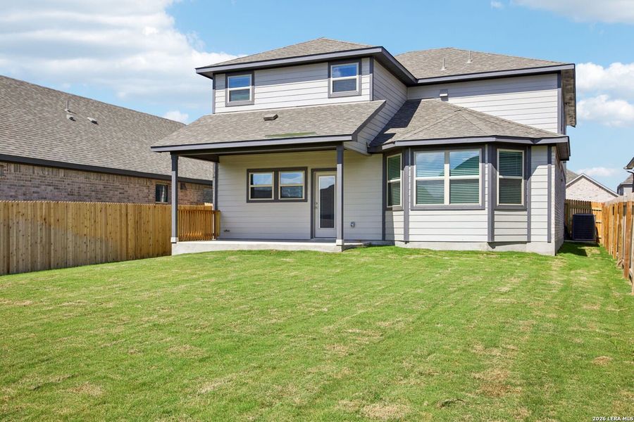 Exterior details and patio area of a home in Kallison Ranch, San Antonio (Image 3). Exterior details and patio area of a home in Kallison Ranch, San Antonio (Image 3).