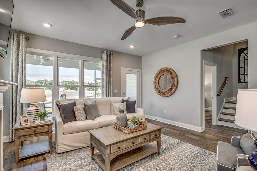Representative furnished interior of a home built from the Hickory by Beazer Homes in The Groves of Berkeley, Moncks Corner (Image 9).