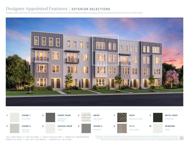 2D floor plan layout of this home in The Nations - Lofts, Nashville, TN (Image 7).