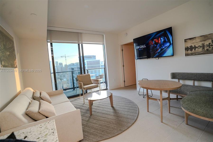 Furnished interior view inside a new home in Gale Hotel & Residences Miami (former Natiivo), Miami (Image 7). Furnished interior view inside a new home in Gale Hotel & Residences Miami (former Natiivo), Miami (Image 7).