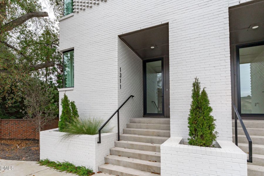 Front Door + Custom Planters Front Door + Custom Planters