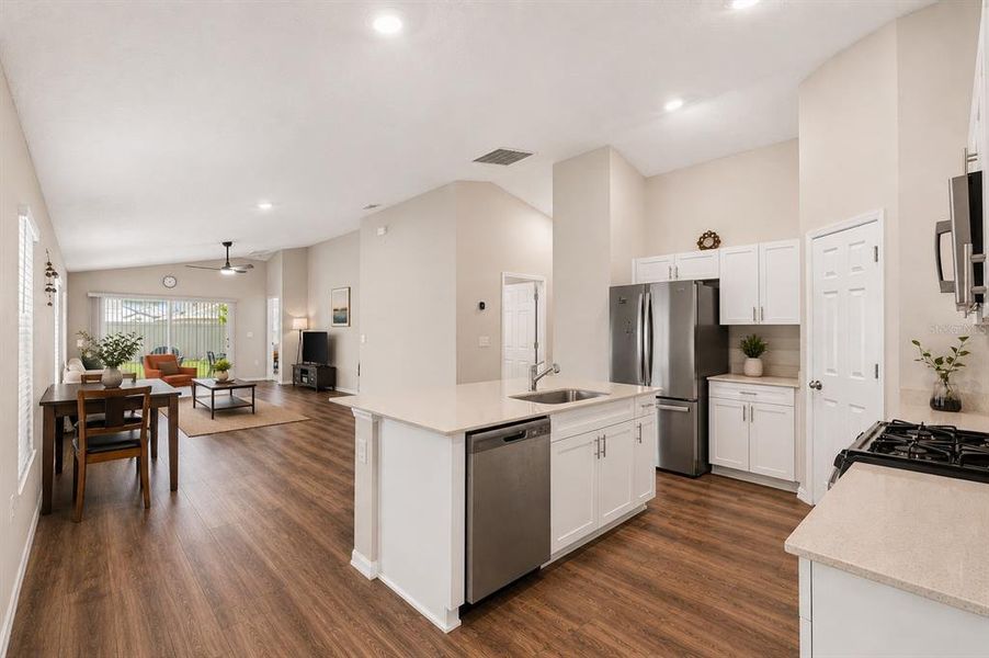 Furnished interior view inside a new home in New Home Communities Near Tampa, Ocala, and Orlando, Florida, Lithia (Image 6). Furnished interior view inside a new home in New Home Communities Near Tampa, Ocala, and Orlando, Florida, Lithia (Image 6).