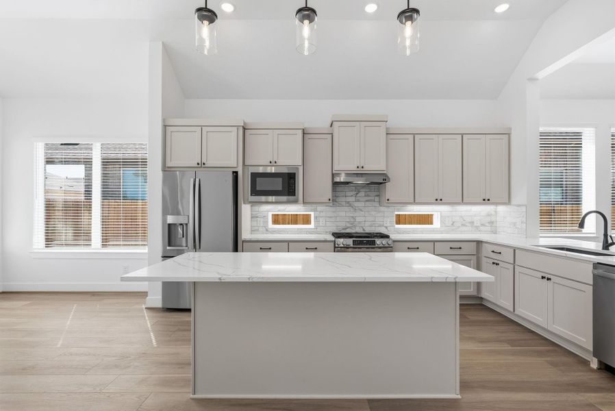 Furnished interior view inside a new home in Wood Leaf Reserve, Tomball (Image 9).