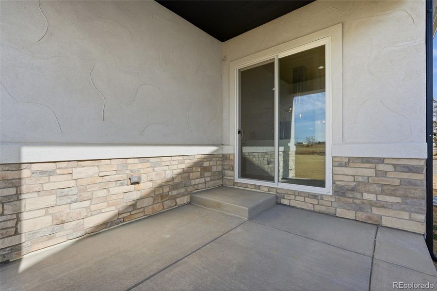 Exterior details and patio area of a home in , Keenesburg (Image 3).
