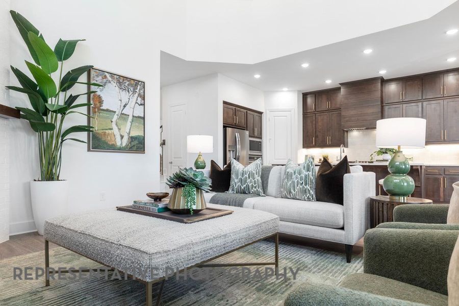 Furnished interior view inside a new home in Wolf Ranch: 51ft. lots, Georgetown (Image 13).