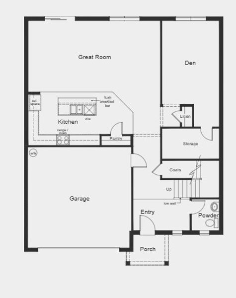 2D floor plan layout for the Plan 2766 by KB Home in River Run II, Zephyrhills, FL (Image 3).