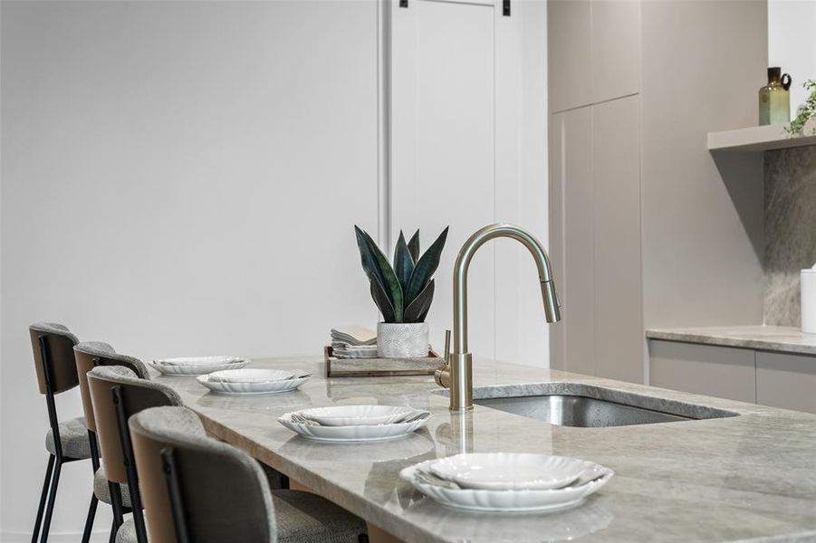 Close-up of interior finishes inside a home in , Dallas (Image 20).