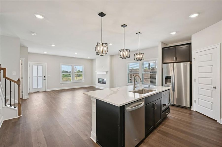 Furnished interior view inside a new home in Hemingway - Cottage Series, Cumming (Image 12).