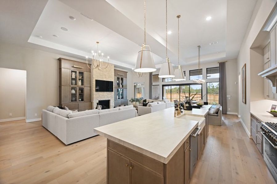 Furnished interior view inside a new home in Wildtree 70', Montgomery (Image 40).