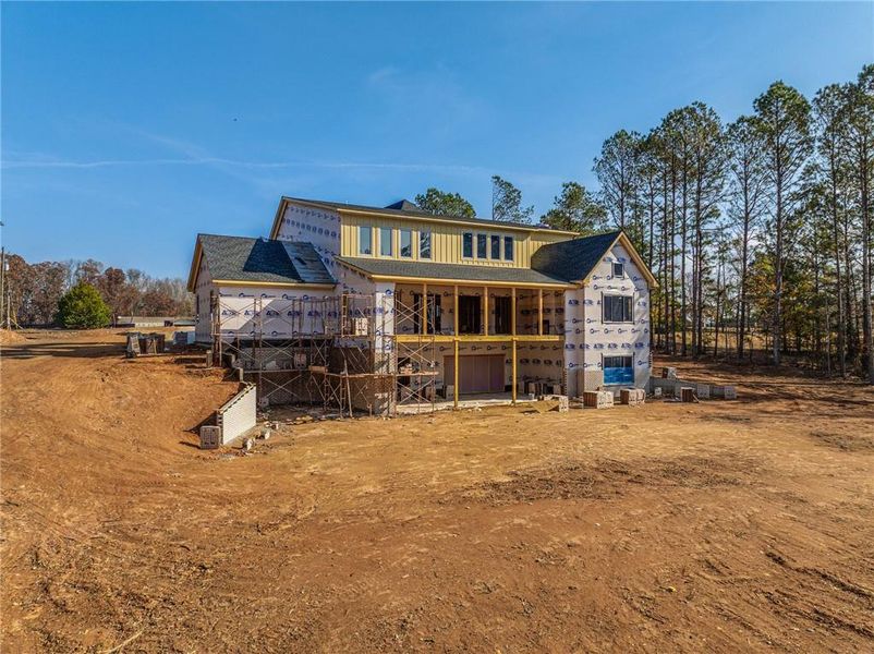 In-progress construction of a new home in , Dacula, GA (Image 113).