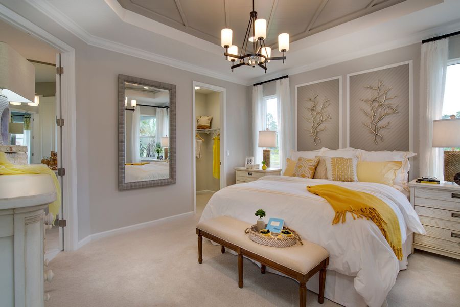 Master Bedroom - Image shown is not modeled at Cresswind Lakewood Ranch