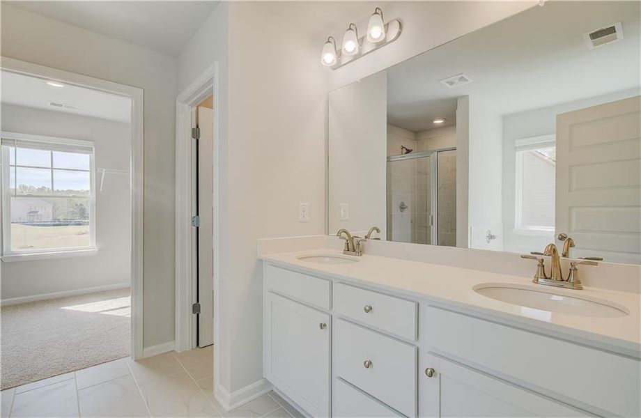 Furnished interior view inside a new home in Copperfield, Locust Grove (Image 3).