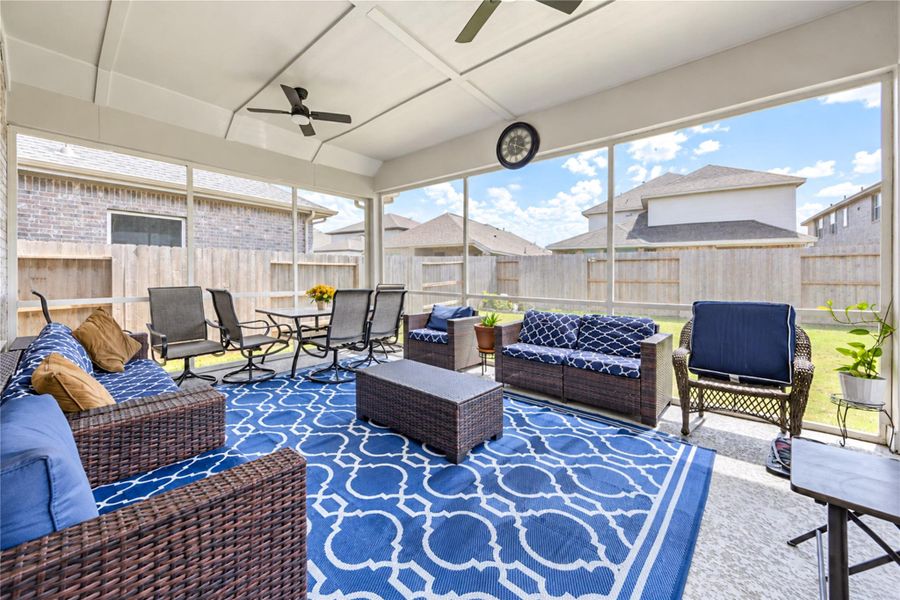 Exterior details and patio area of a home in Brookewater - Terrace Collection, Rosenberg (Image 3). Exterior details and patio area of a home in Brookewater - Terrace Collection, Rosenberg (Image 3).