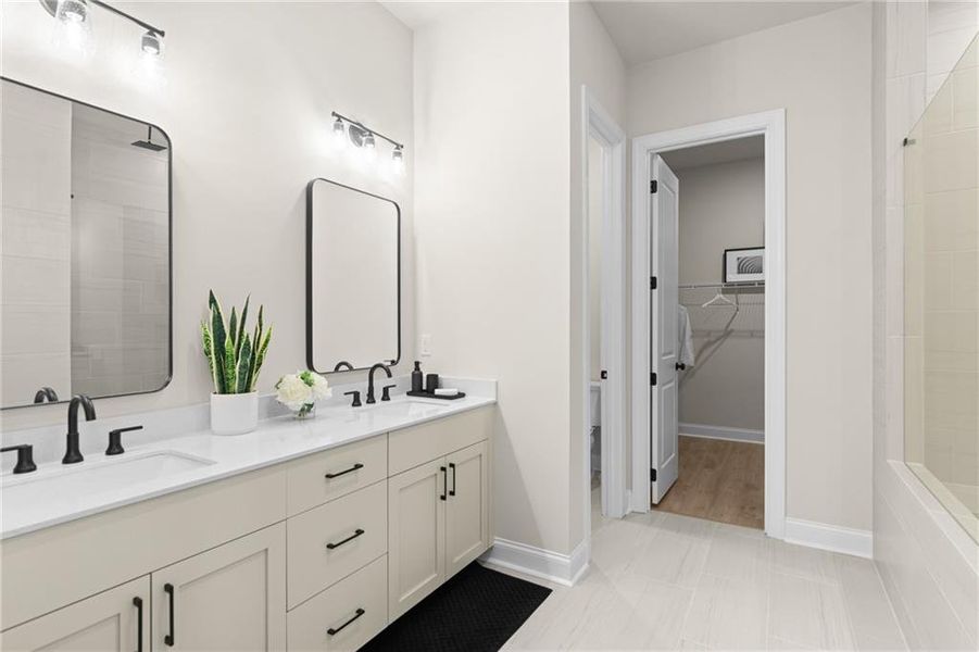 Furnished interior view inside a new home in Promenade at Sawnee Village, Cumming (Image 39).