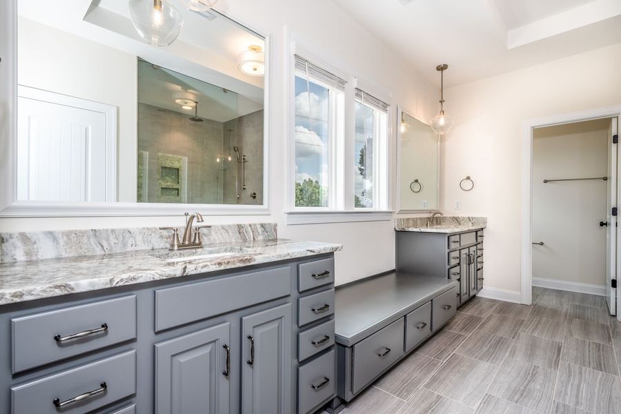 Representative furnished interior of a home built from the Harvard by Greybrook Homes in Harbor Watch, Statesville (Image 12).