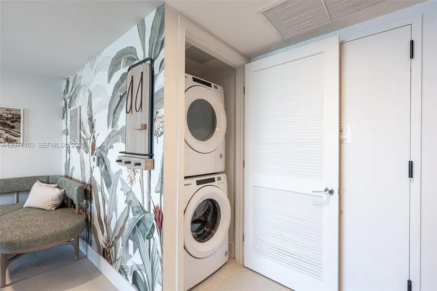 Furnished interior view inside a new home in , Miami (Image 12).