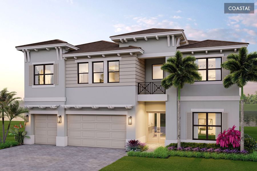 Representative exterior photo of a completed home built from the Meridian by GL Homes in Apex at Avenir, Palm Beach Gardens, FL (Image 2). Representative exterior photo of a completed home built from the Meridian by GL Homes in Apex at Avenir, Palm Beach Gardens, FL (Image 2).